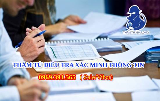 THÁM TỬ ĐIỀU TRA XÁC MINH THÔNG TIN UY TÍN TẠI QUẢNG NINH